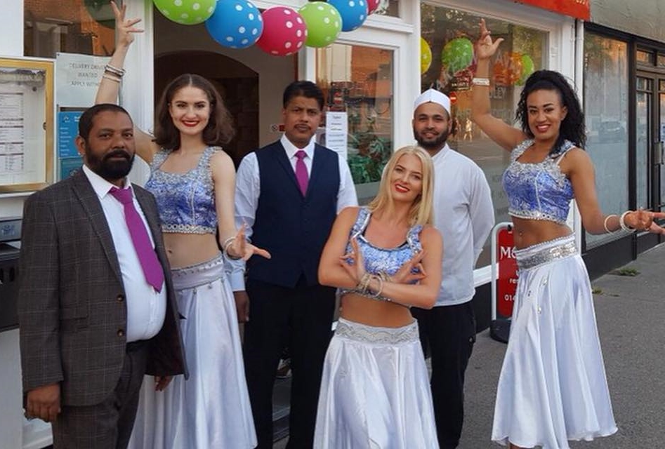 Desi Nach Bollywood dancers with Hereford Mayor.